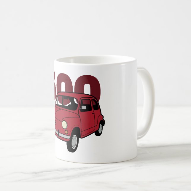 Caneca De Café 600 vermelho v2 (Frente Esquerda)