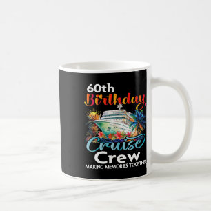 Caneca De Café 60.º Aniversário Férias Familiares da Tripulação d