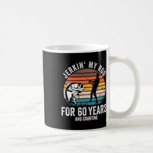 Caneca De Café 60.º Presente De Aniversário Para Os Pescadores