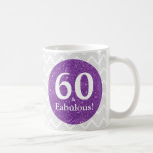 Caneca De Café 60 & Fabuloso! Aniversário de Sessenta Anos com Br