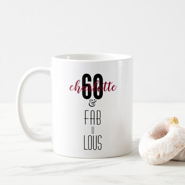 Caneca De Café 60 personalizados e 60 maravilhosos presentes de a (Com Donut)
