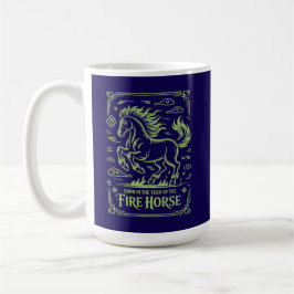 Caneca De Café 60th Birthday Fire Horse Chinese Zodiac 2026 Lunar