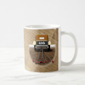 Caneca De Café 60th Presentes do aniversário de casamento