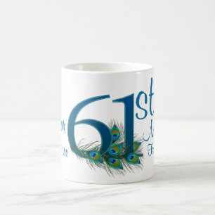 Caneca De Café # 61 - 61st aniversário de casamento ou 61st