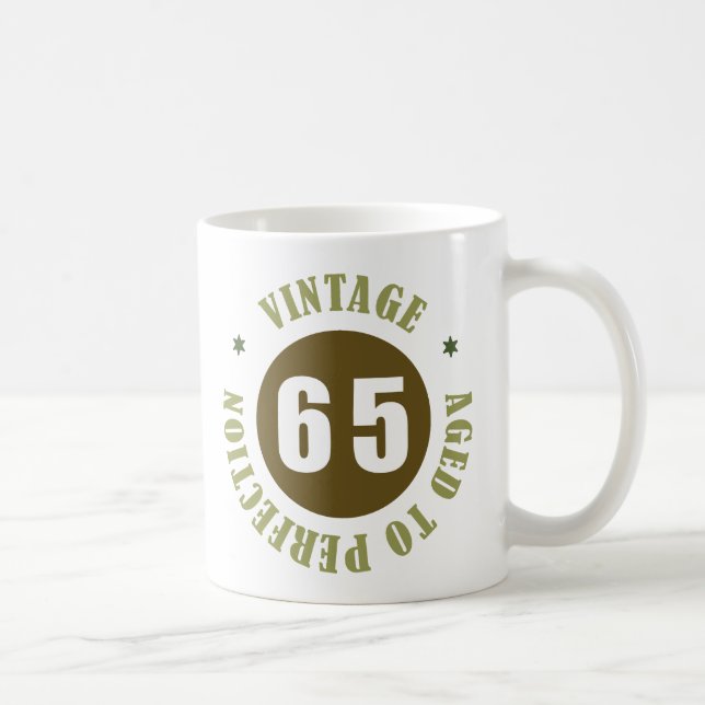 Caneca De Café 65.º aniversário - Ideias de presentes (Direita)