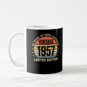Caneca De Café 65 Anos De Estar Incrível Vintage 1957