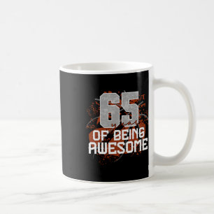 Caneca De Café 65 Anos Sendo Incrível Sketll Gif De Aniversário D