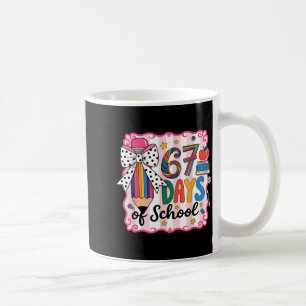 Caneca De Café 67º Dia De Escola 67 Seis Sete Professor De Matemá