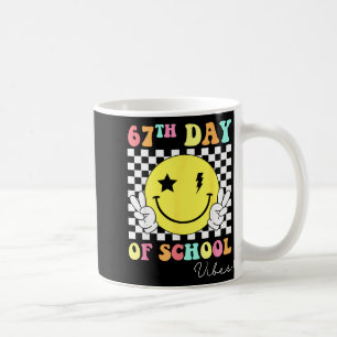 Caneca De Café 67º Dia De Sorriso De Cara Da Escola 67 Seis Sete 