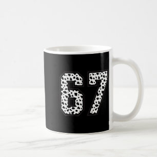 Caneca De Café 67 6-7 Dálmata Meme Moderno Legal 67 Seis Sete Div