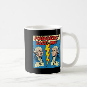 Caneca De Café 67 76 George Washington Thomas Jefferson História