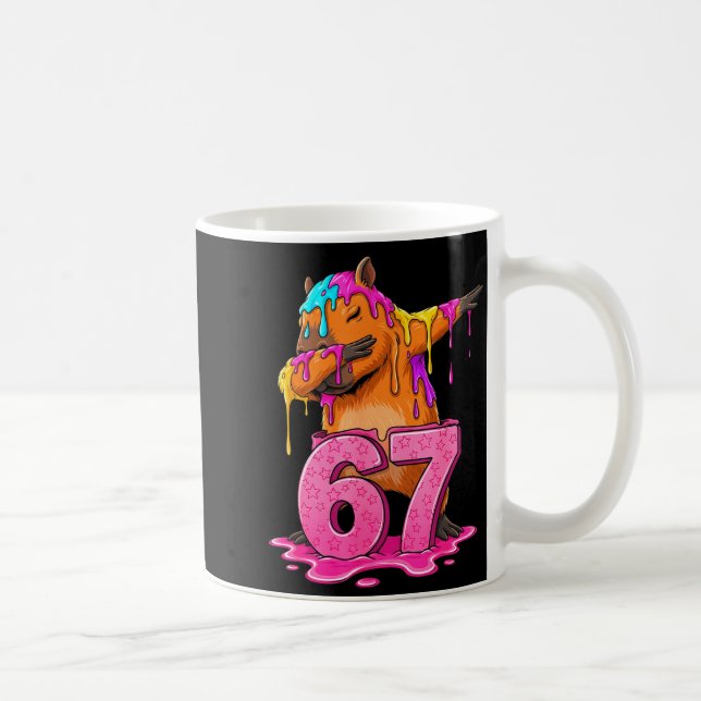 Caneca De Café 67 Animais Engraçado 67 Brainrot Jovens Crianças C (Direita)