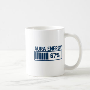 Caneca De Café 67 Aura Em Seis Sete Meme Divertido Gíria Geração