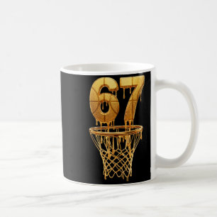 Caneca De Café 67 Basquete Drip Ouro 6 7 Seis Sete Meme Gen Alp