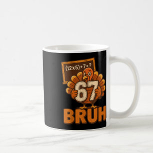 Caneca De Café 67 Bruh Peru Dia de Ação de Graças Seis Sete 6 7 M