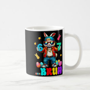 Caneca De Café 67 Bruh Seis Sete Ovos De Coelho Engraçado Coelho