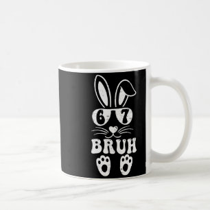 Caneca De Café 67 Camisetas engraçadas Bruh Six Seven Meme Coelho