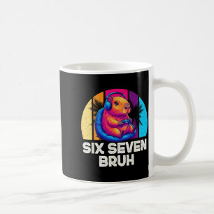 Caneca De Café 67 Capivara Engraçado Seis Sete Bruh Vídeo Capivar