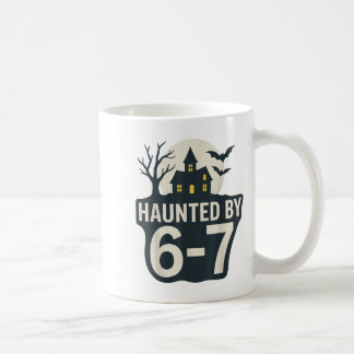 Caneca De Café 67 Casa Assustadora de Halloween Meme - Six Seven