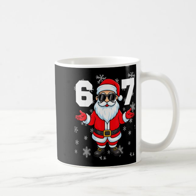 Caneca De Café 67 Christmas 6 7 Meme Pajamas 67 Bruh Slang  (Direita)