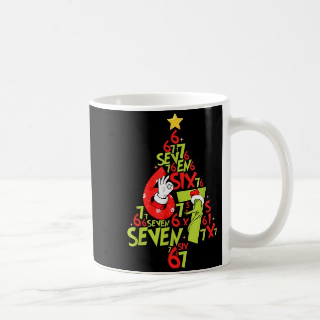 Caneca De Café 67 Christmas 6 7 Meme Pajamas Holiday Gen Alpha Sl (Direita)