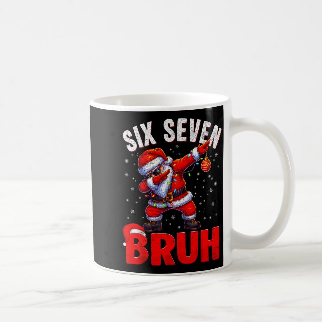 Caneca De Café 67 Christmas Bruh 6 7 Meme Pajamas Holiday Gen Alp (Direita)