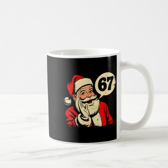 Caneca De Café 67 Christmas Funny Six Seven Meme Brainrot Santa C (Direita)