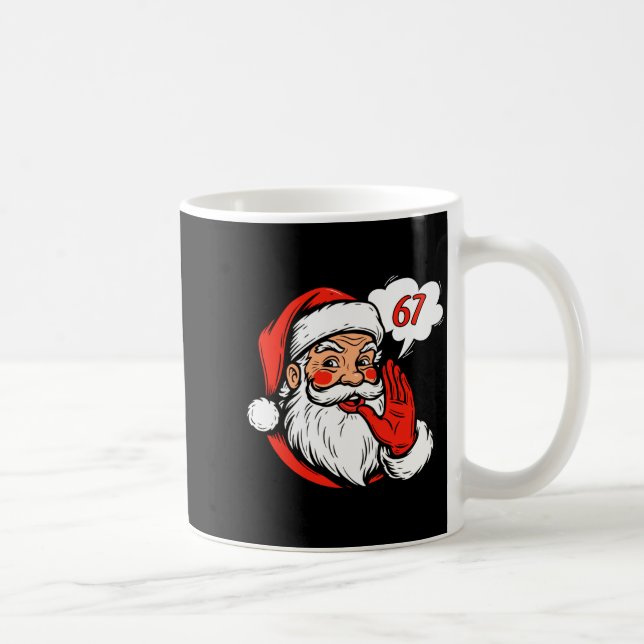 Caneca De Café 67 Christmas Funny Six Seven Meme Brainrot Santa C (Direita)