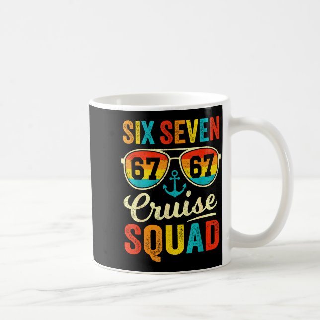 Caneca De Café 67 Cruise Squad 2025 Funny Kids Cruise Meme Matchi (Direita)