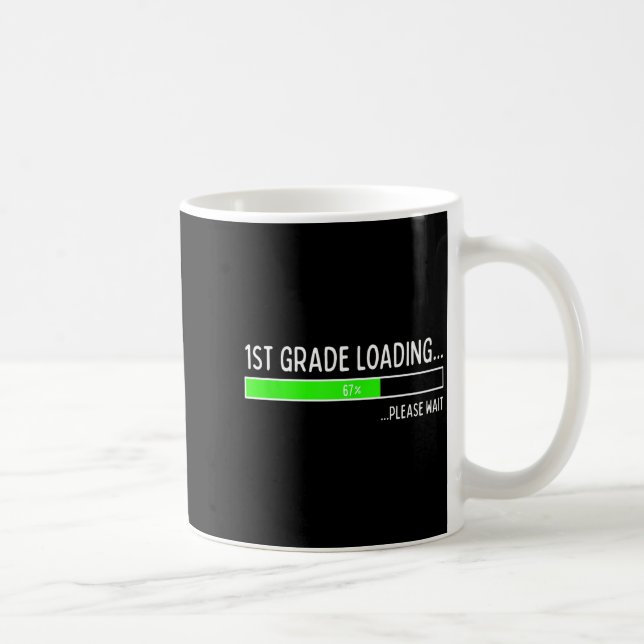 Caneca De Café 67 Days Of 1st Grade 67% Loading 67th Day Of Schoo (Direita)