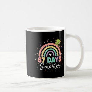 Caneca De Café 67 Dias Mais Inteligente Dragão Engraçado Arco-íri