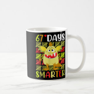 Caneca De Café 67 Dias Monstro Inteligente 67º Dia Garota da Esco