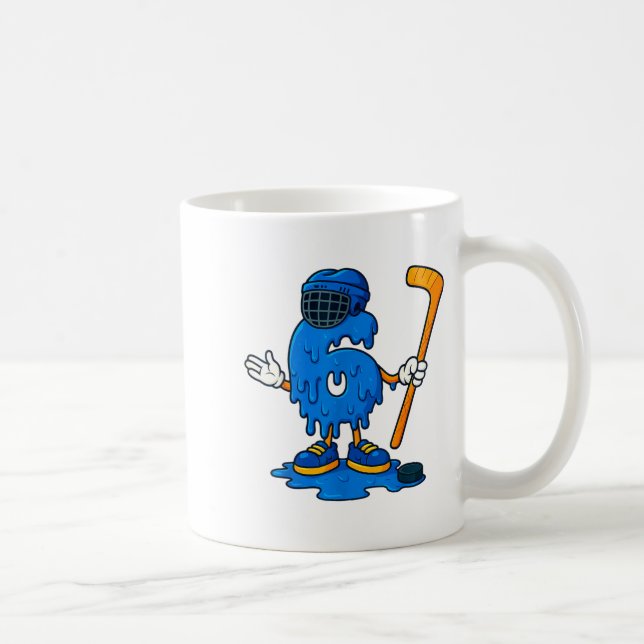 Caneca De Café 67 Drip Ice Cream Hockey Player  (Direita)