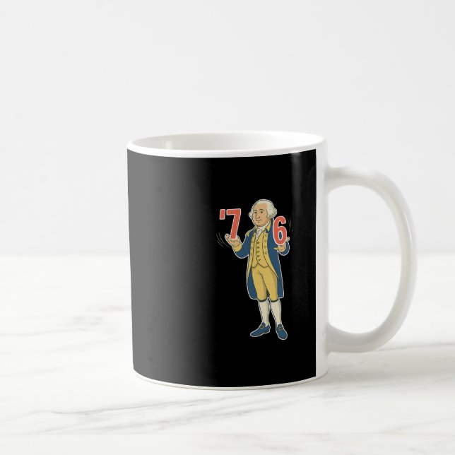 Caneca De Café 67 Engraçado George Washington Meme Seis Sete Gene (Direita)