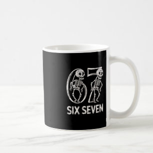 Caneca De Café 67 Esqueleto Divertido Seis Sete Geração Alfa Hall