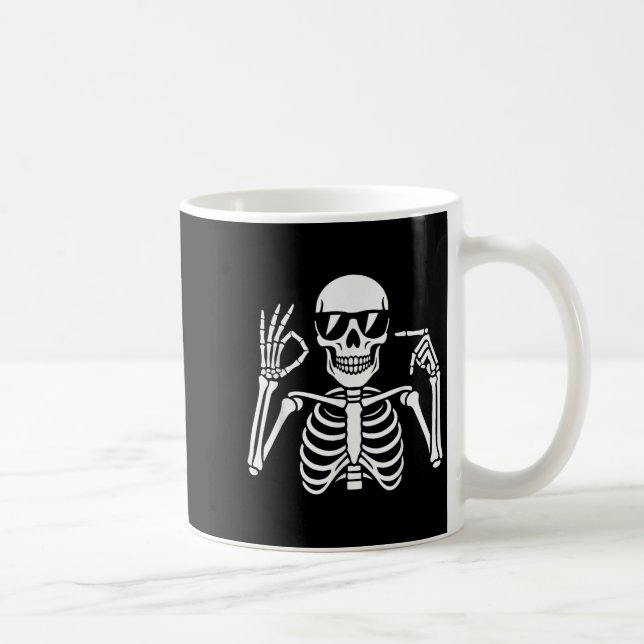 Caneca De Café 67 Esqueleto Divertido Seis Sete Geração Alpha Hal (Direita)