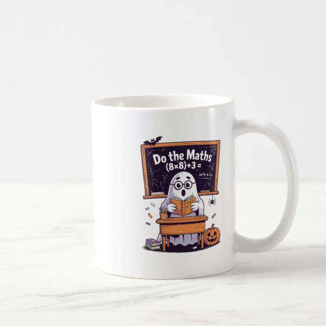 Caneca De Café 67 Faça a Matemática Fantasma Professor Fantasia d (Direita)