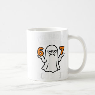 Caneca De Café 67 Fantasia de Halloween Meme 6 7 Folha Boo Divert