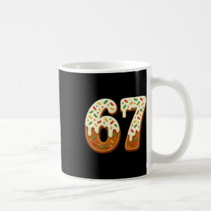Caneca De Café 67 Férias de Natal 6 7 Meme Gíria Gen Alpha Costas