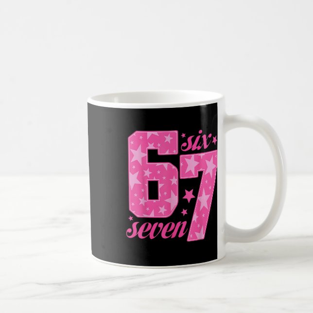 Caneca De Café 67 Funny Meme Pink Girl  (Direita)