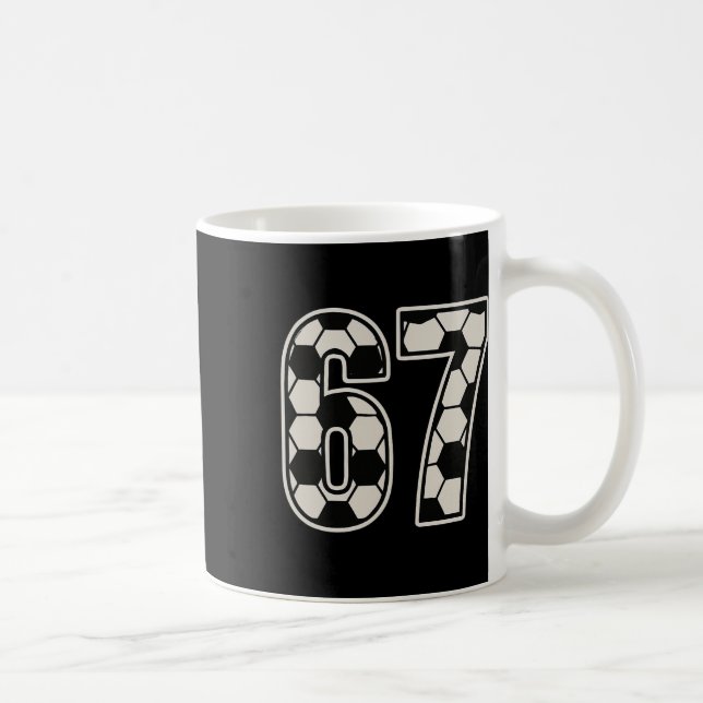 Caneca De Café 67 Futebol Six Seven 6 7 Meme 67 _3  (Direita)