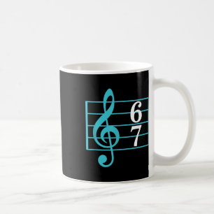 Caneca De Café 67 Gíria de Meme de Música Seis Sete Professor de