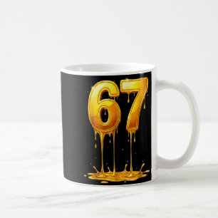 Caneca De Café 67 Gota de Ouro Engraçado Seis Sete Meme Meninos C