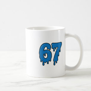 Caneca De Café 67 Gota Derreter Seis Sete Meme Alpha Gen Gíria En