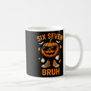 Caneca De Café 67 Halloween Divertido Seis Sete Meme Brainrot Abó