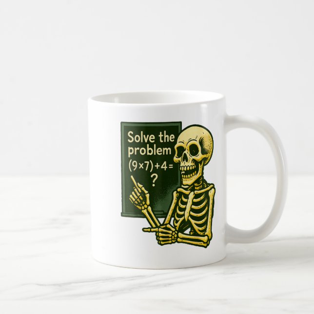 Caneca De Café 67 Halloween Math Engraçado Seis Sete Meme Brainro (Direita)