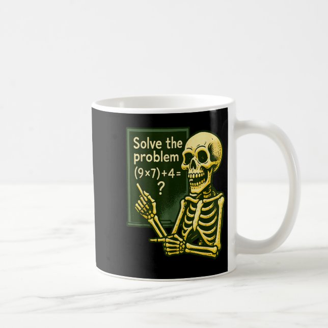 Caneca De Café 67 Halloween Math Funny Six Seven Meme Brainrot Sk (Direita)