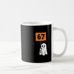 Caneca De Café 67 Humor de meme 6-7 Divertido Seis Sete Halloween