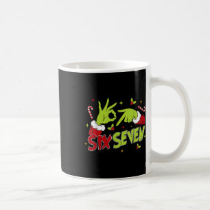 Caneca De Café 67 Humor de Meme 6-7 Divertido Seis Sete Natal