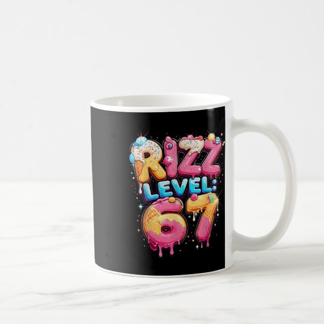 Caneca De Café 67 Ice Cream Drip Cool Meme Six Seven Gen Alpha Sl (Direita)